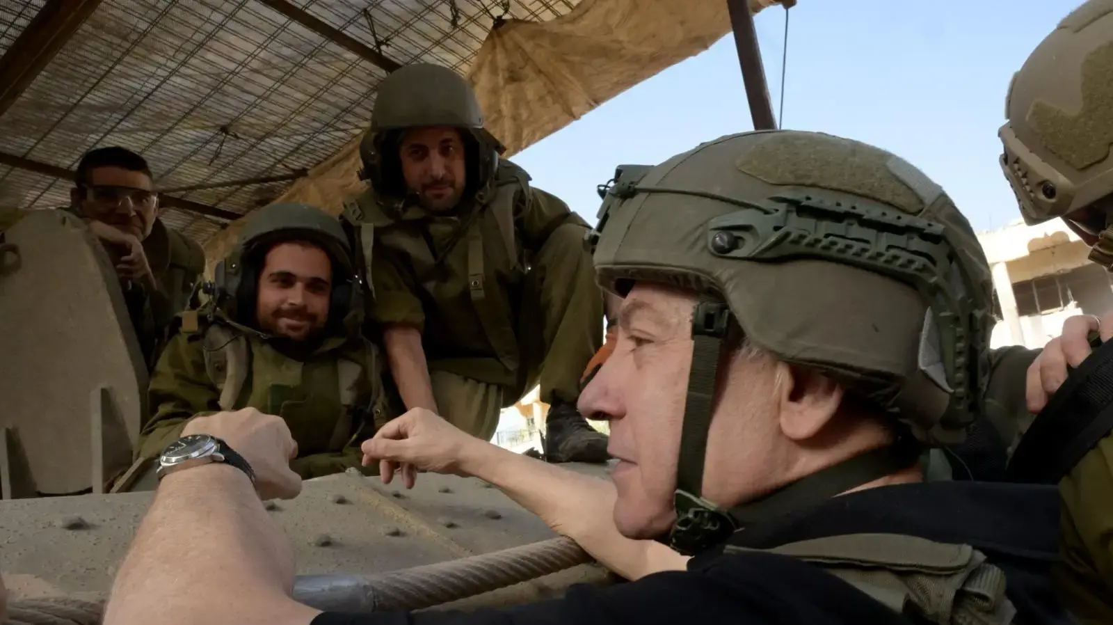 ראש הממשלה בנימין נתניהו, רצועת עזה. 26 בנובמבר 2023 ראש הממשלה בנימין נתניהו, רצועת עזה. 26 בנובמבר 2023