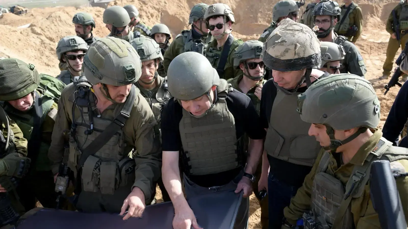 ראש הממשלה בנימין נתניהו, רצועת עזה. 26 בנובמבר 2023 ראש הממשלה בנימין נתניהו, רצועת עזה. 26 בנובמבר 2023