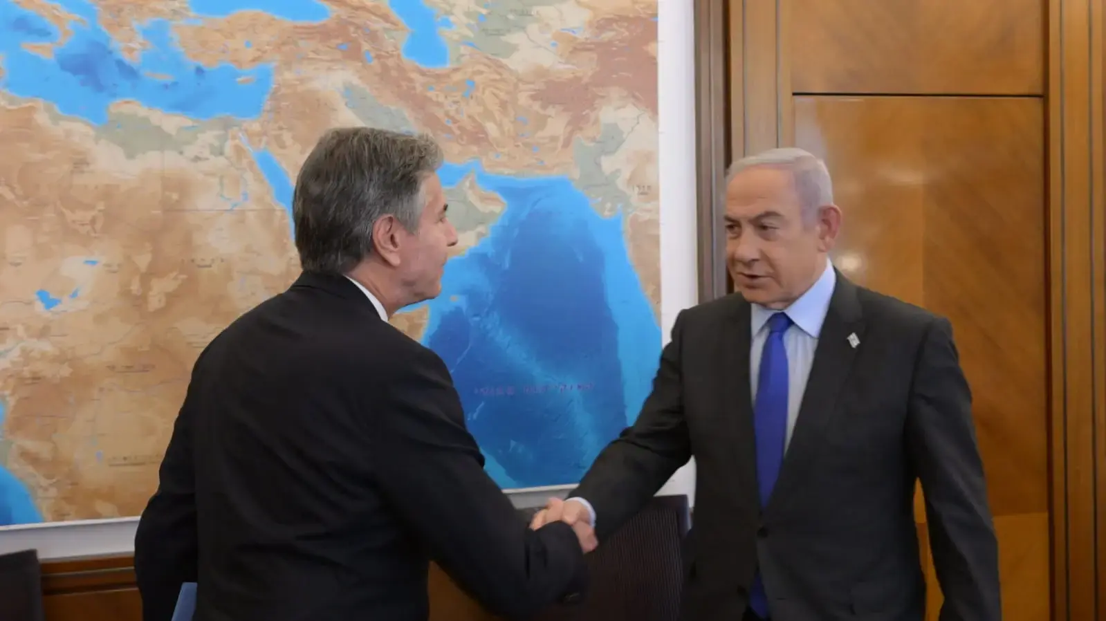 ראש הממשלה בנימין נתניהו נפגש עם מזכיר המדינה של ארה"ב אנתוני בלינקן, בלשכת רה"מ בירושלים, 30 בנובמבר 2023