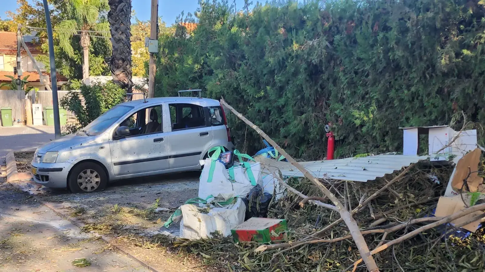 זירת נפילת רקטות, שדרות, 3 בדצמבר 2023