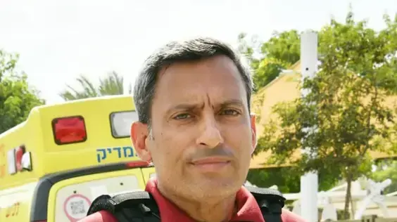ראש עיריית שדרות אלון דוידי, זירת נפילת רקטה, 12 באוקטובר 2023