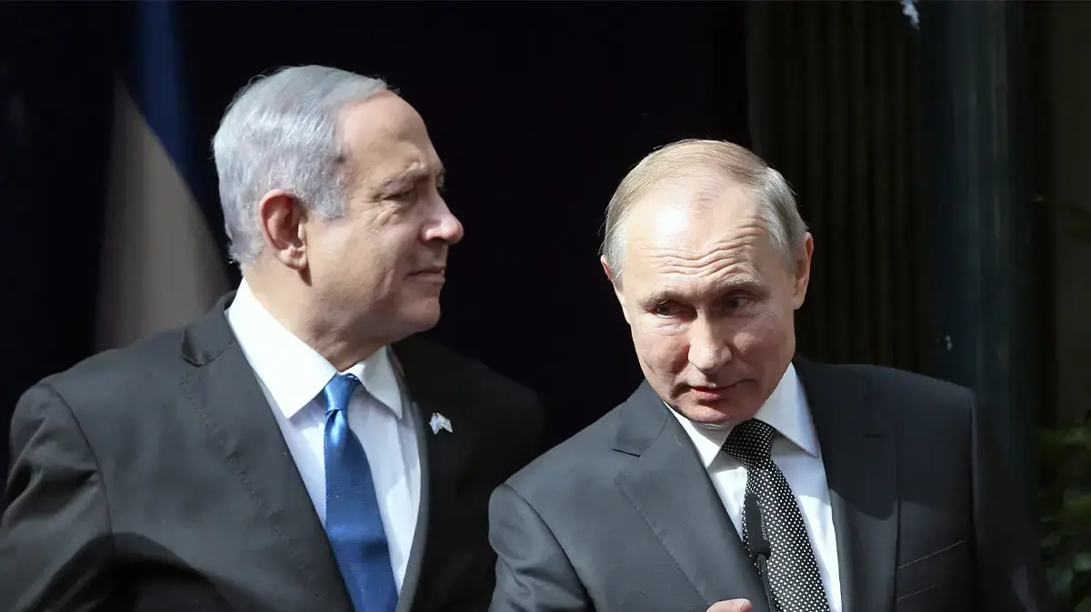 ולדימיר פוטין, בנימין נתניהו
ירושלים, 23.1.20 ולדימיר פוטין, בנימין נתניהו
ירושלים, 23.1.20