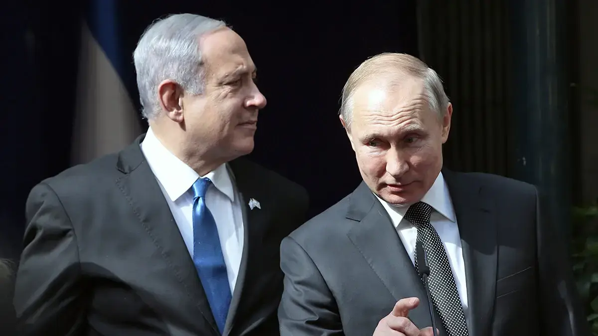 ולדימיר פוטין, בנימין נתניהו
ירושלים, 23.1.20 ולדימיר פוטין, בנימין נתניהו
ירושלים, 23.1.20