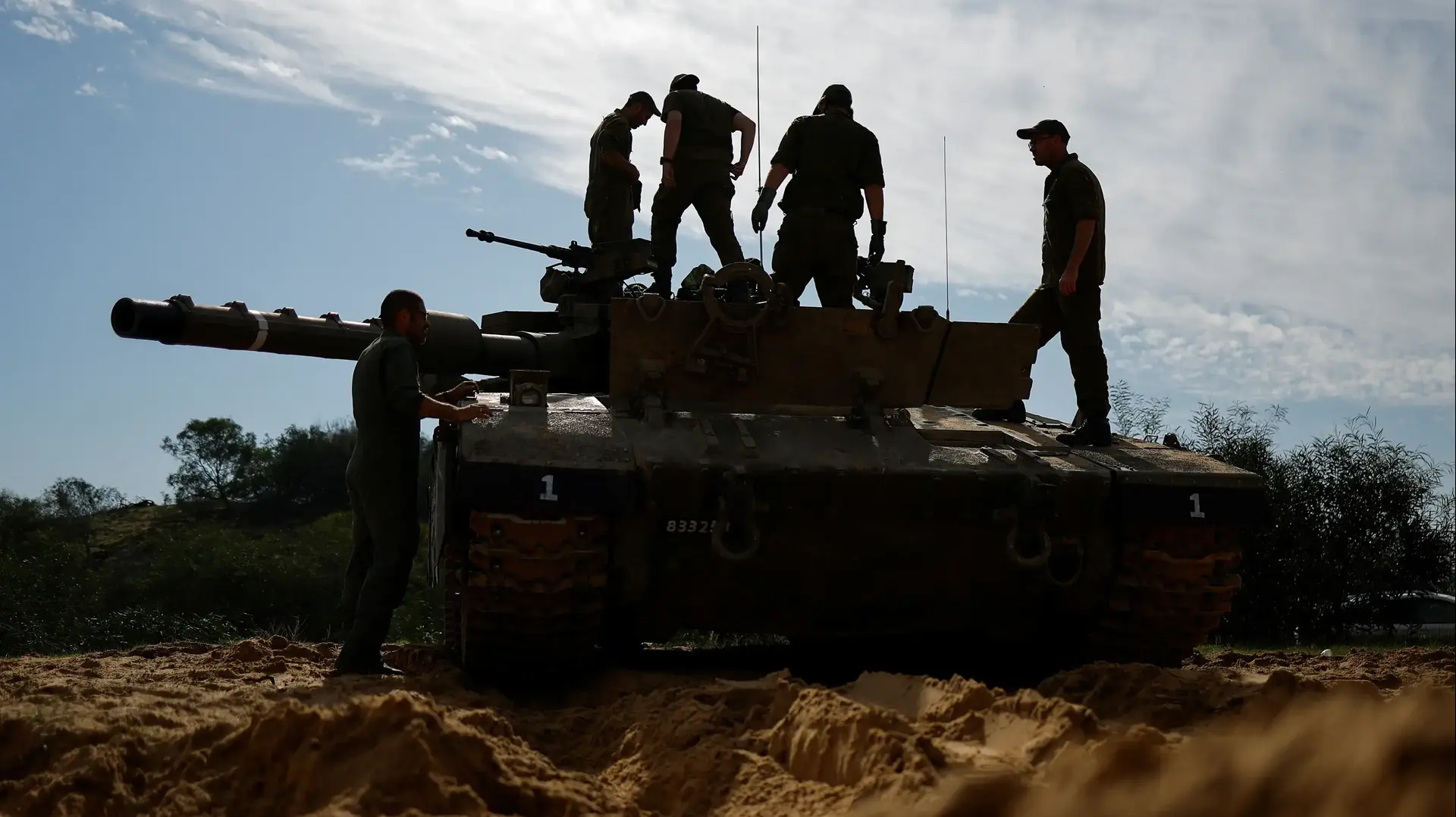 טנק של צה"ל על גבול עזה טנק של צה"ל על גבול עזה