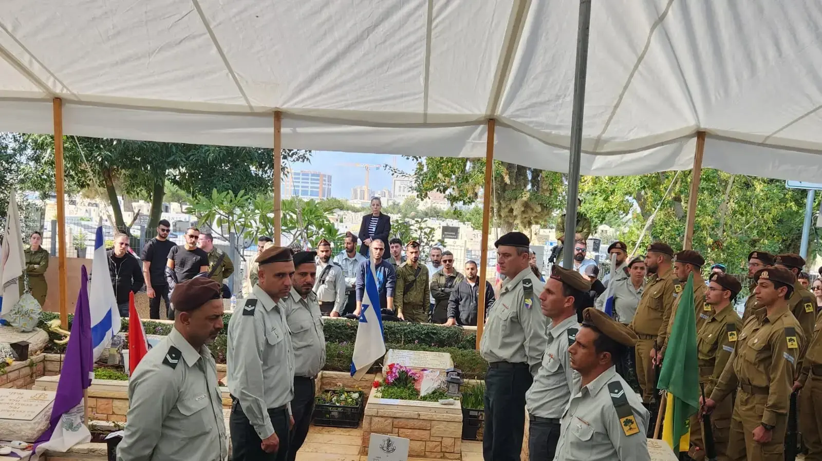  הלוויתו של זיו דדו, בית העלמין הצבאי בחולון. 14 בדצמבר 2023 