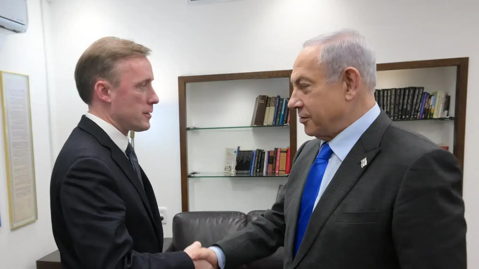 ראש הממשלה בנימין נתניהו והיועץ לביטחון לאומי של ארה״ב ג׳ייק סאליבן נפגשו בקריה 14 בדצמבר 2023