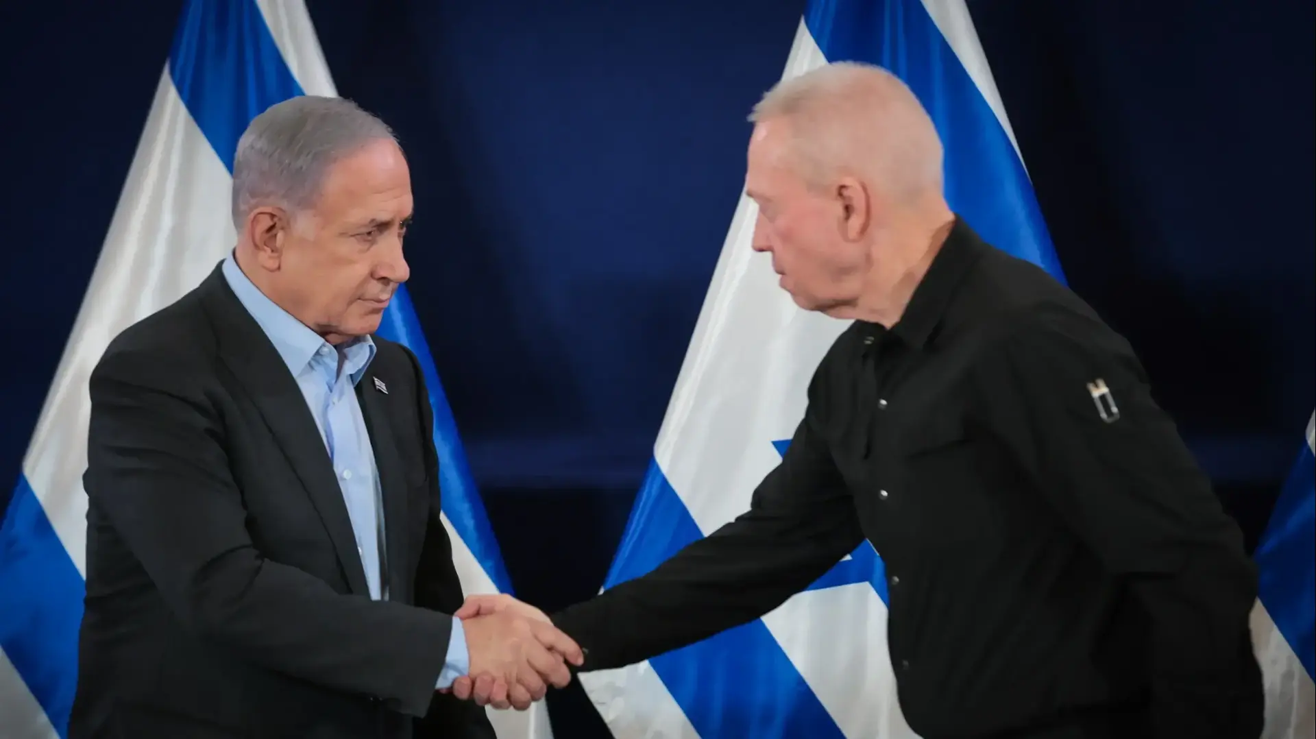 ראש הממשלה בנימין נתניהו ושר הביטחון יואב גלנט. 16 בדצמבר 2023 ראש הממשלה בנימין נתניהו ושר הביטחון יואב גלנט. 16 בדצמבר 2023