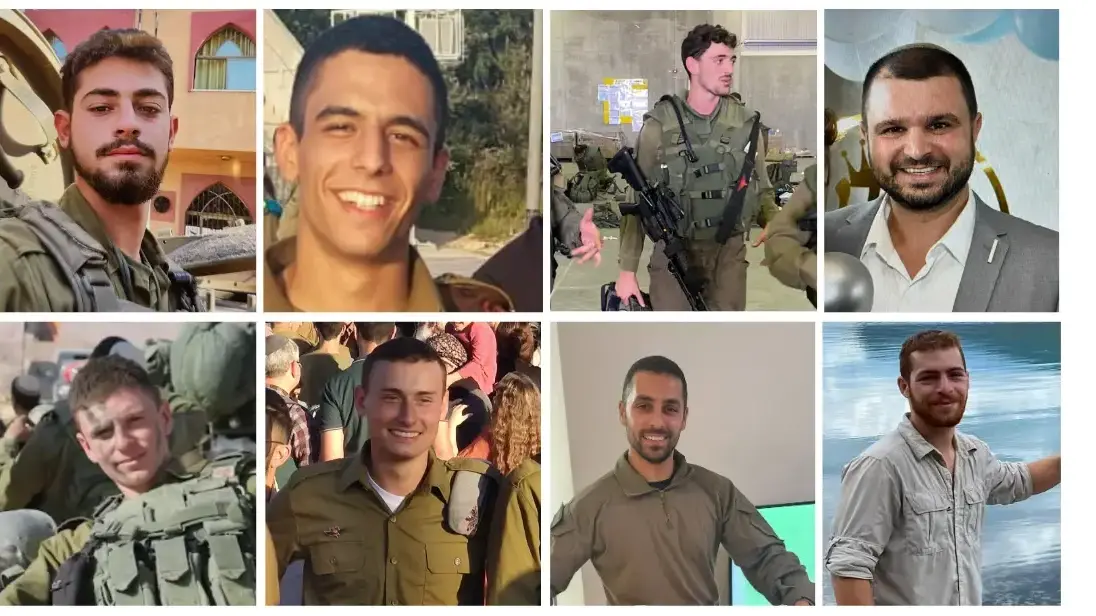 שמונה חללי צה"ל שנהרגו הבוקר שמונה חללי צה"ל שנהרגו הבוקר