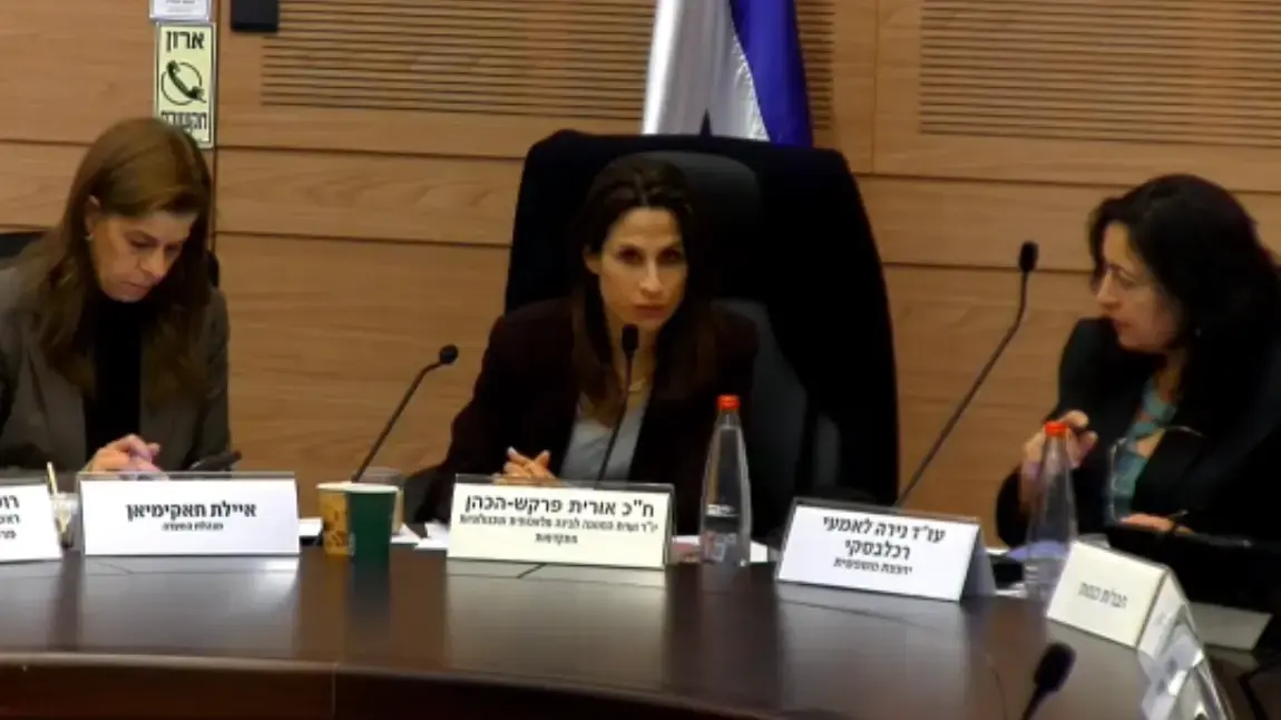 ח"כ אורית פרקש-הכהן בדיון וועדת המדע והטכנולוגיה בכנסת.