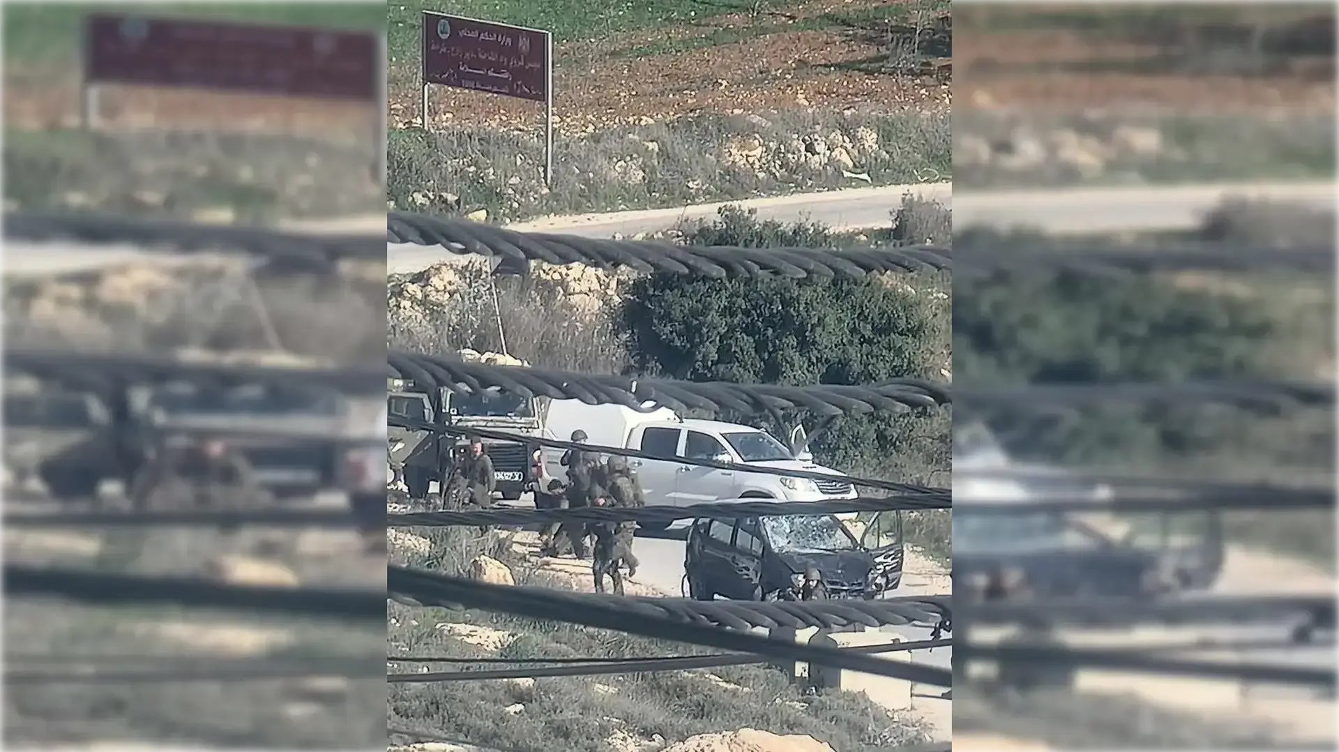 זירת הדריסה סמוך להר חברון. 29 בדצמבר 2023 זירת הדריסה סמוך להר חברון. 29 בדצמבר 2023
