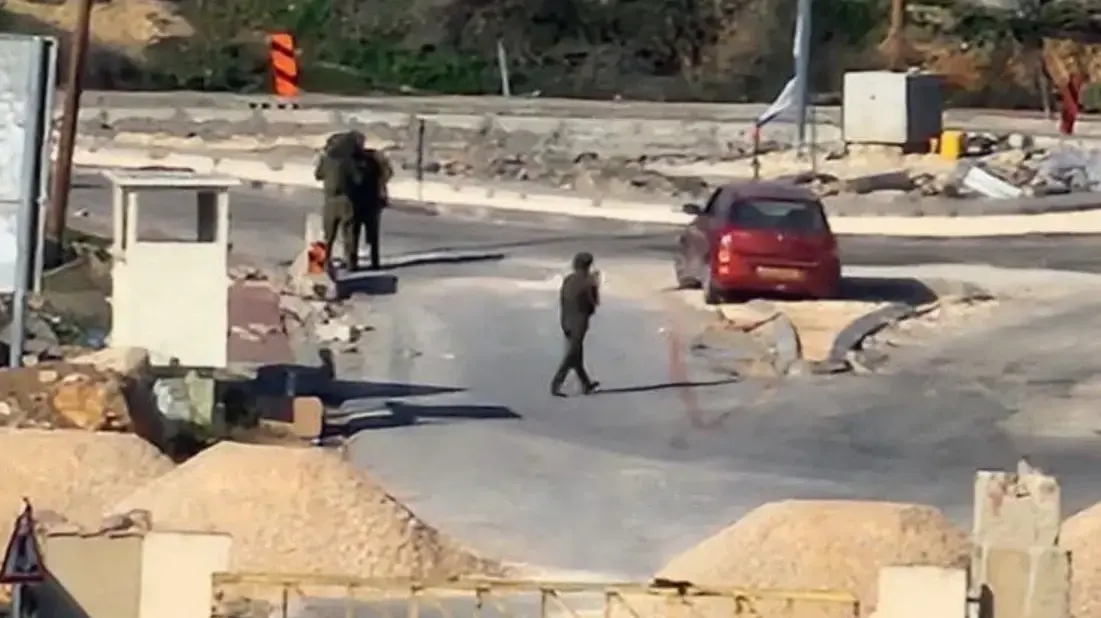 זירת פיגוע דריסה ליד הר חברון, 30 בדצמבר 2023 זירת פיגוע דריסה ליד הר חברון, 30 בדצמבר 2023