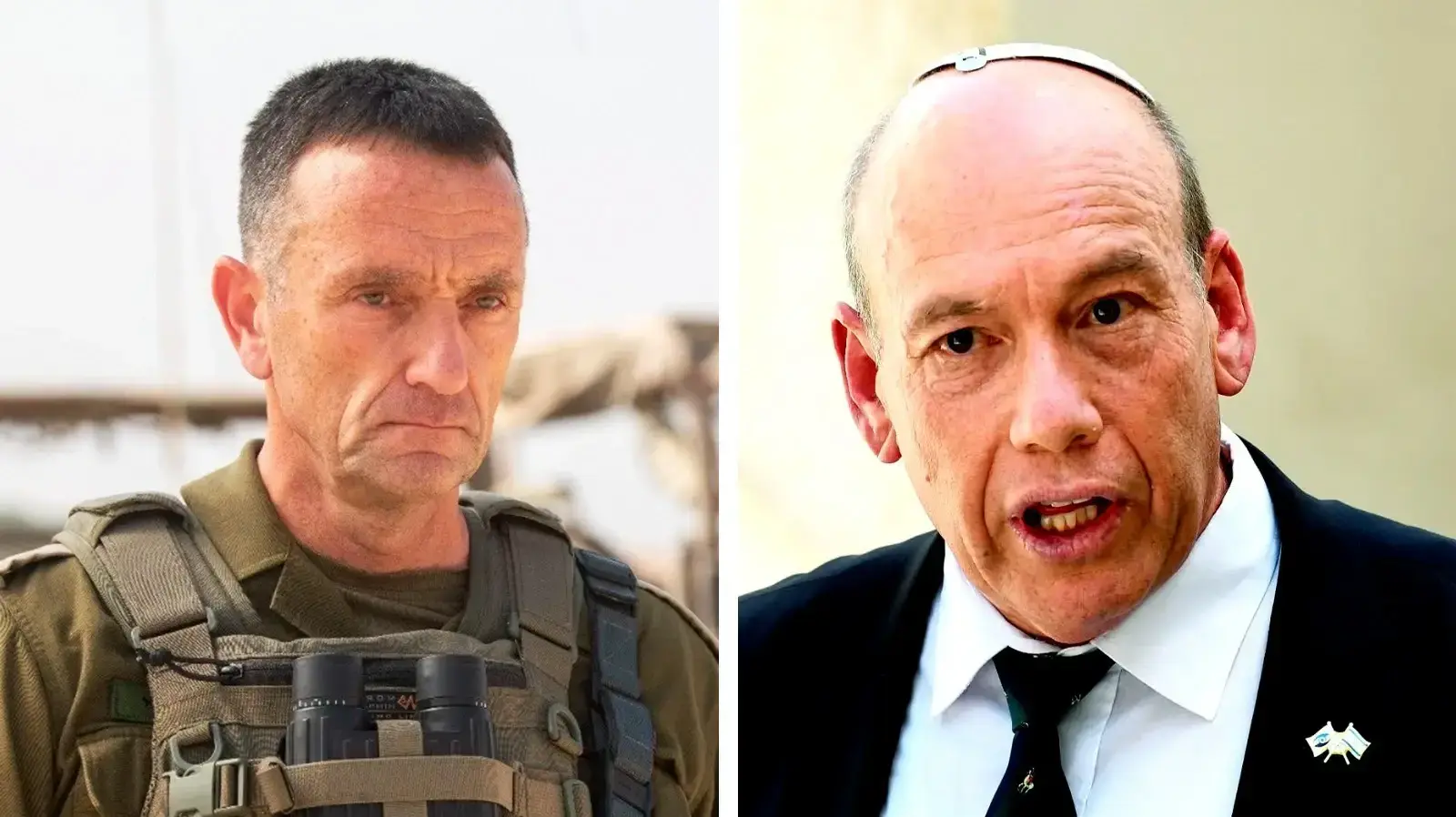 הרמטכ"ל הרצי הלוי ומבקר המדינה מתניהו אנגלמן הרמטכ"ל הרצי הלוי ומבקר המדינה מתניהו אנגלמן