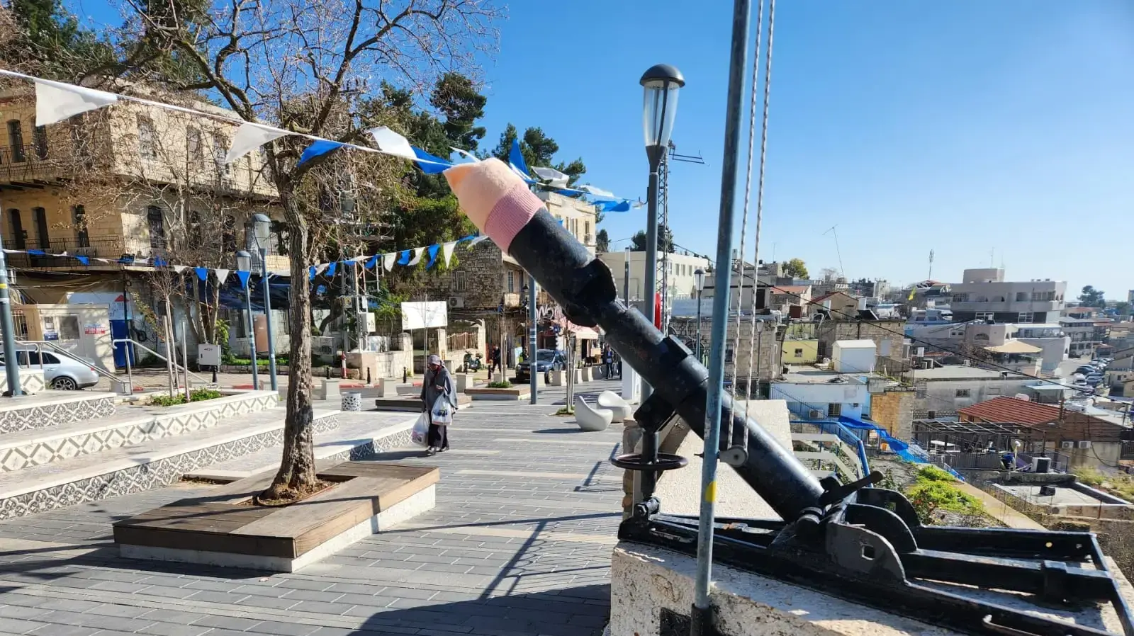 המדרחוב של צפת, 9 בינואר 2024 המדרחוב של צפת, 9 בינואר 2024