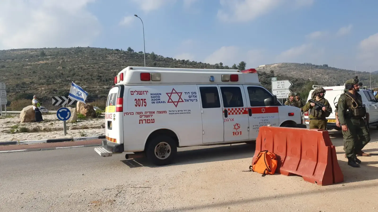 ניסיון פיגוע דקירה בבנימין, צומת חלמיש בכביש 465