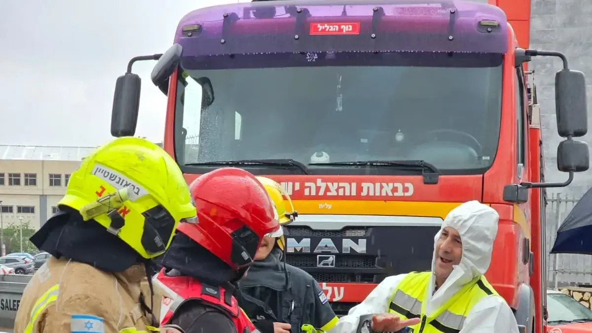 אירוע דליפת חומר מסוכן במחסן גז טכנולוגיות רמת גבריאל, מגדל העמק, 14 בינואר 2024 
