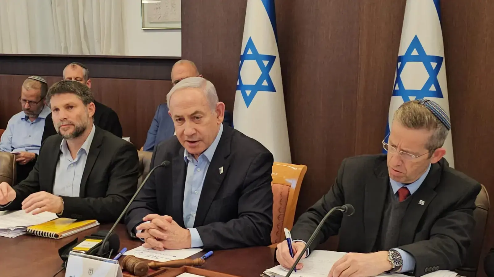 הממשלה מתכנסת להצבעה על אישור התקציב, במשרד רה"מ בירושלים. 15 בינואר 2024 הממשלה מתכנסת להצבעה על אישור התקציב, במשרד רה"מ בירושלים. 15 בינואר 2024