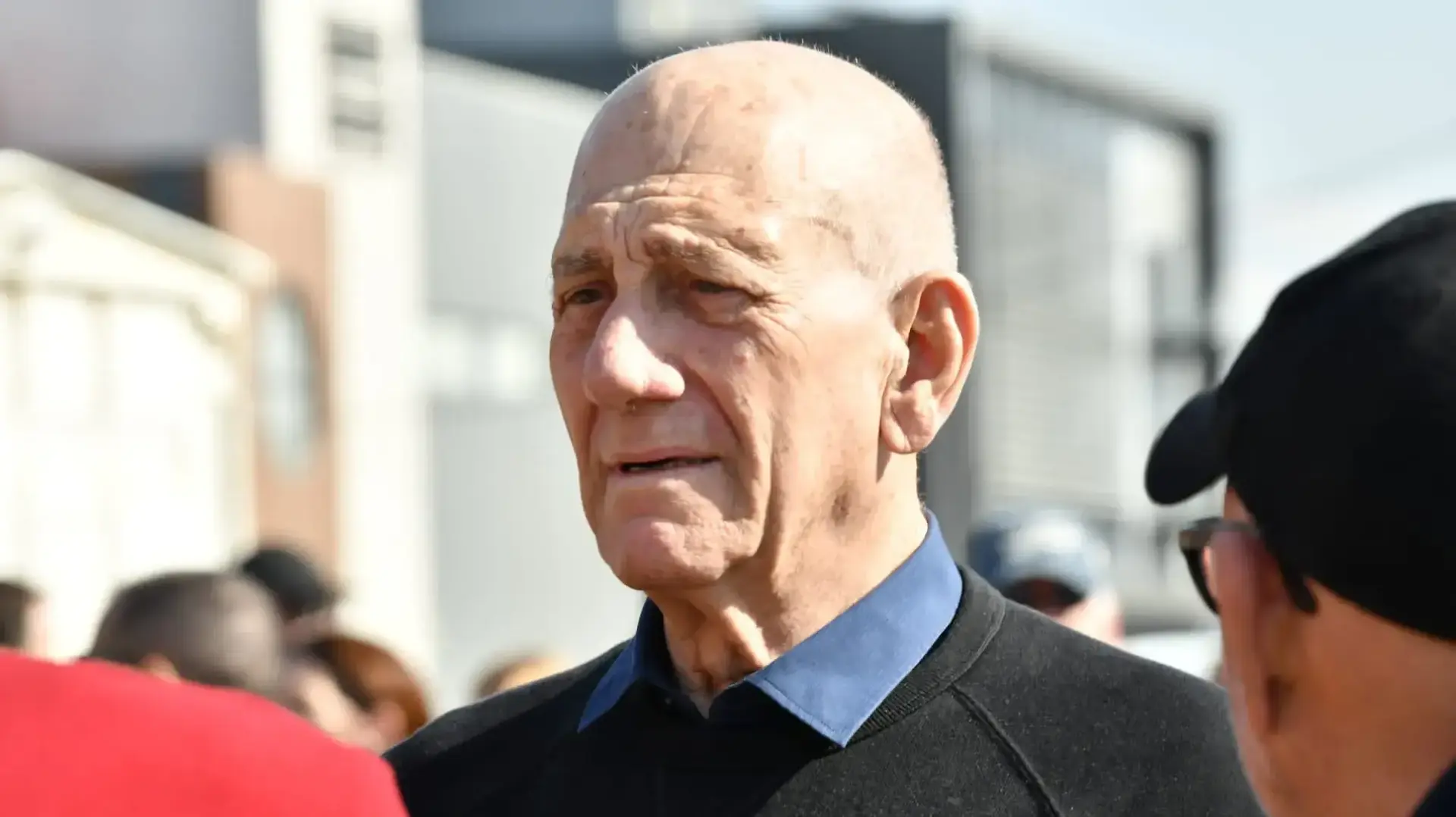 אהוד אולמרט בהלווייתו של דרור קשטן ז"ל