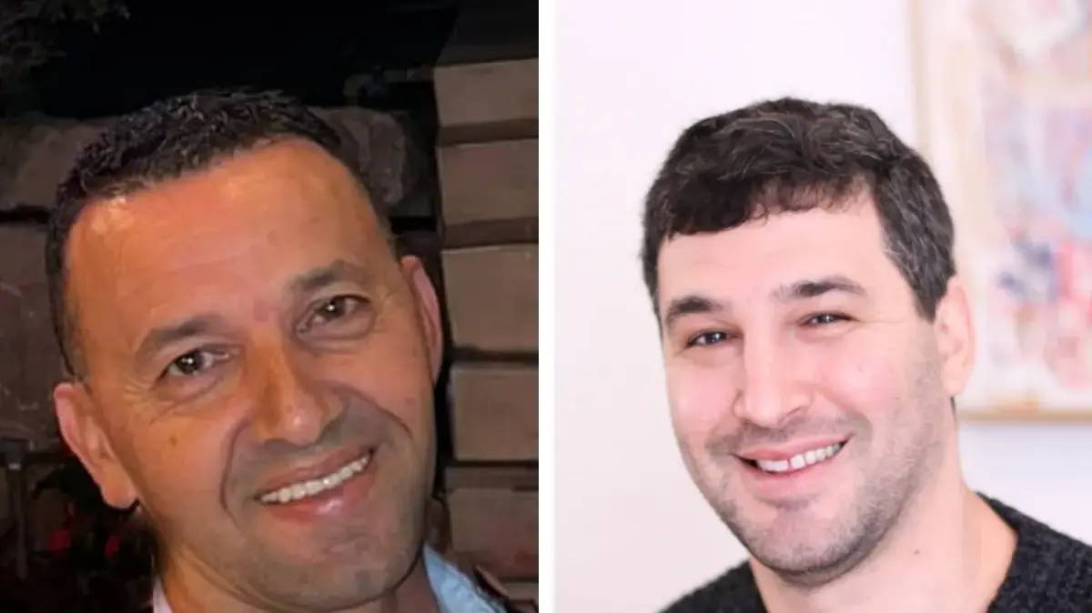 החטופים יוסי שרעבי ואיתי סבירסקי שנרצחו בשבי חמאס. 14 בינואר 2024 החטופים יוסי שרעבי ואיתי סבירסקי שנרצחו בשבי חמאס. 14 בינואר 2024