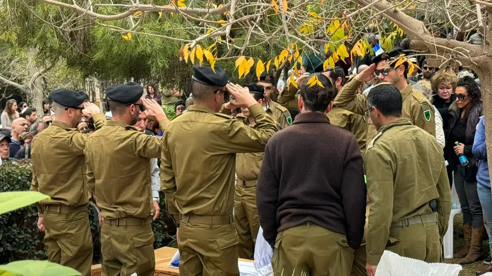 הלוויתו של נועם אשרם בבנימינה, 17 בינואר 2024 הלוויתו של נועם אשרם בבנימינה, 17 בינואר 2024