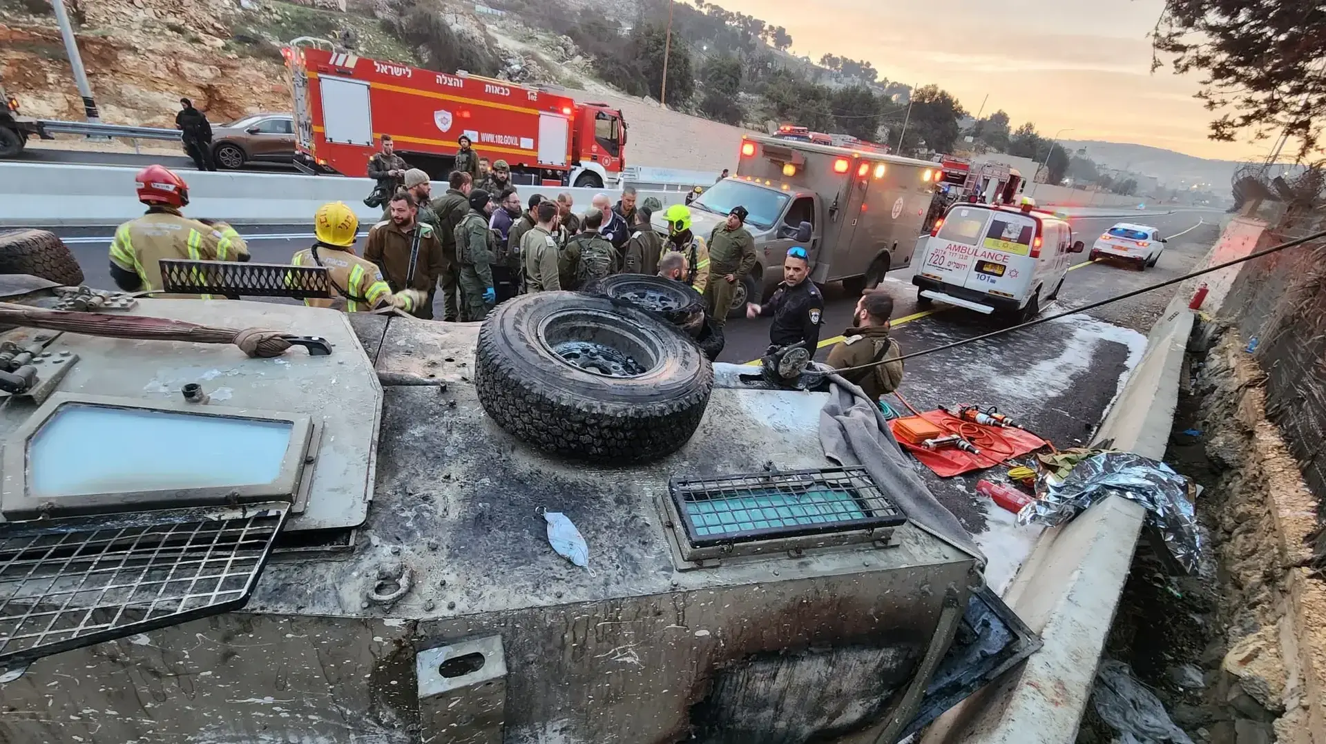 תאונת הדרכים בה נפל רס״ר (מיל׳) אנואר סרחאן. 17 בינואר 2024 תאונת הדרכים בה נפל רס״ר (מיל׳) אנואר סרחאן. 17 בינואר 2024
