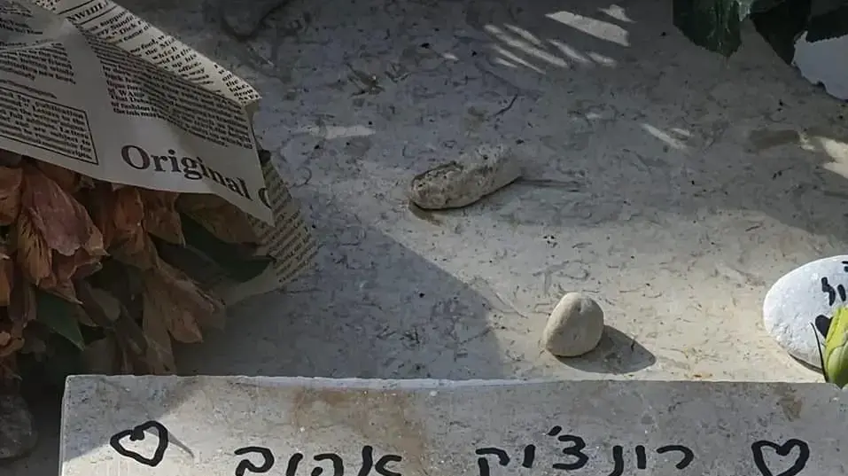 הכיתוב שהשאירה אמו של רון שרמן על קברו הכיתוב שהשאירה אמו של רון שרמן על קברו