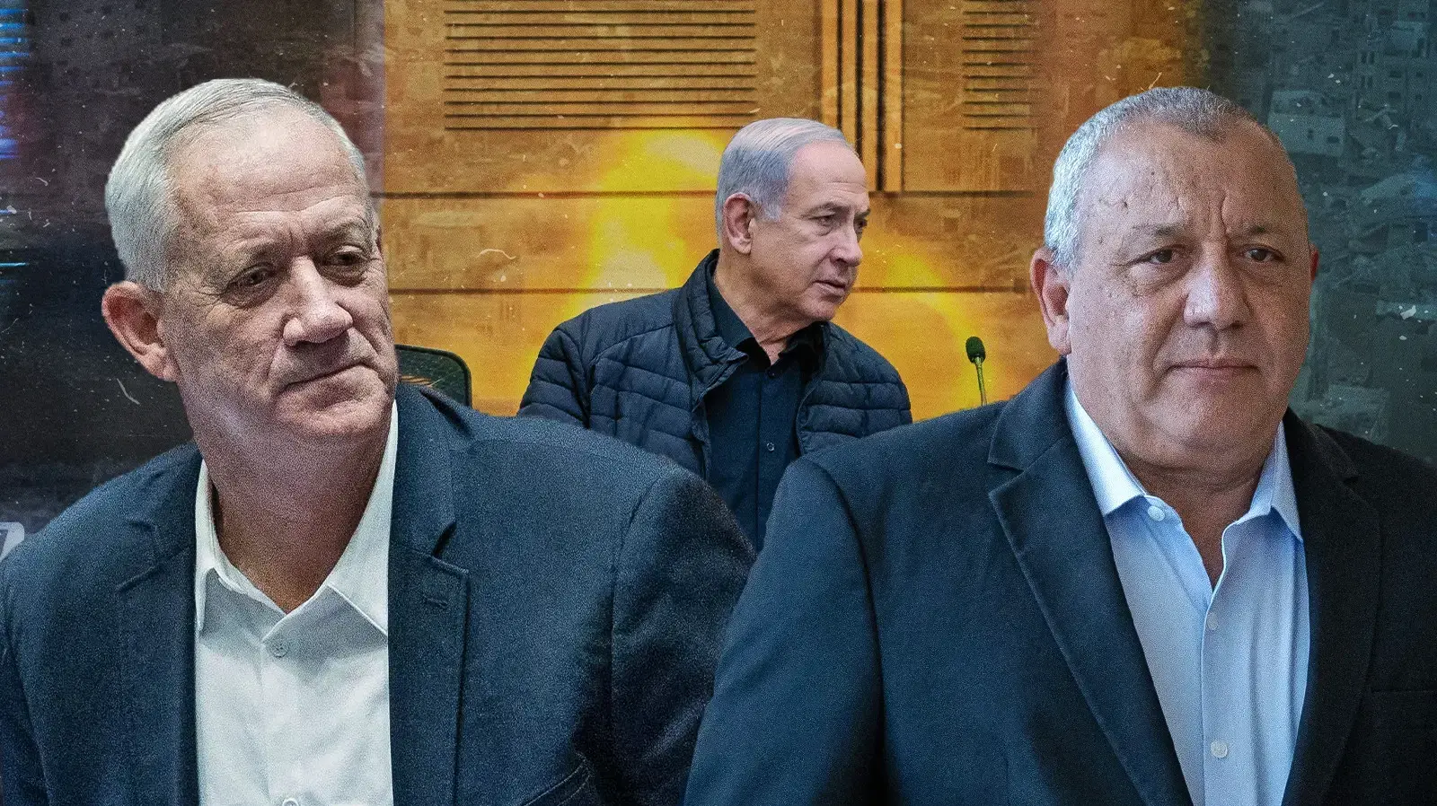 גדי איזנקוט, בני גנץ, בנימין נתניהו גדי איזנקוט, בני גנץ, בנימין נתניהו