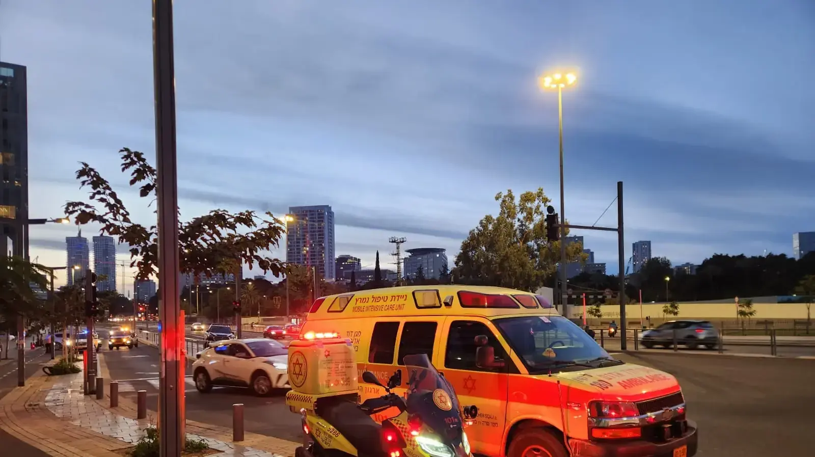 זירת רצח בתל אביב. 20 בינואר 2024 זירת רצח בתל אביב. 20 בינואר 2024