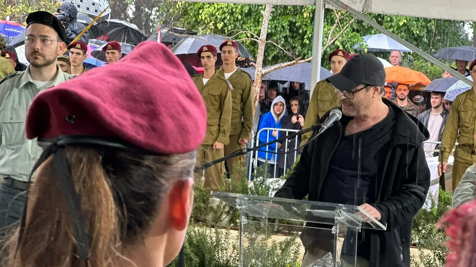 הלווייתו של איליי לוי בבית העלמין הצבאי בקריית שאול, 23.1.2024 הלווייתו של איליי לוי בבית העלמין הצבאי בקריית שאול, 23.1.2024