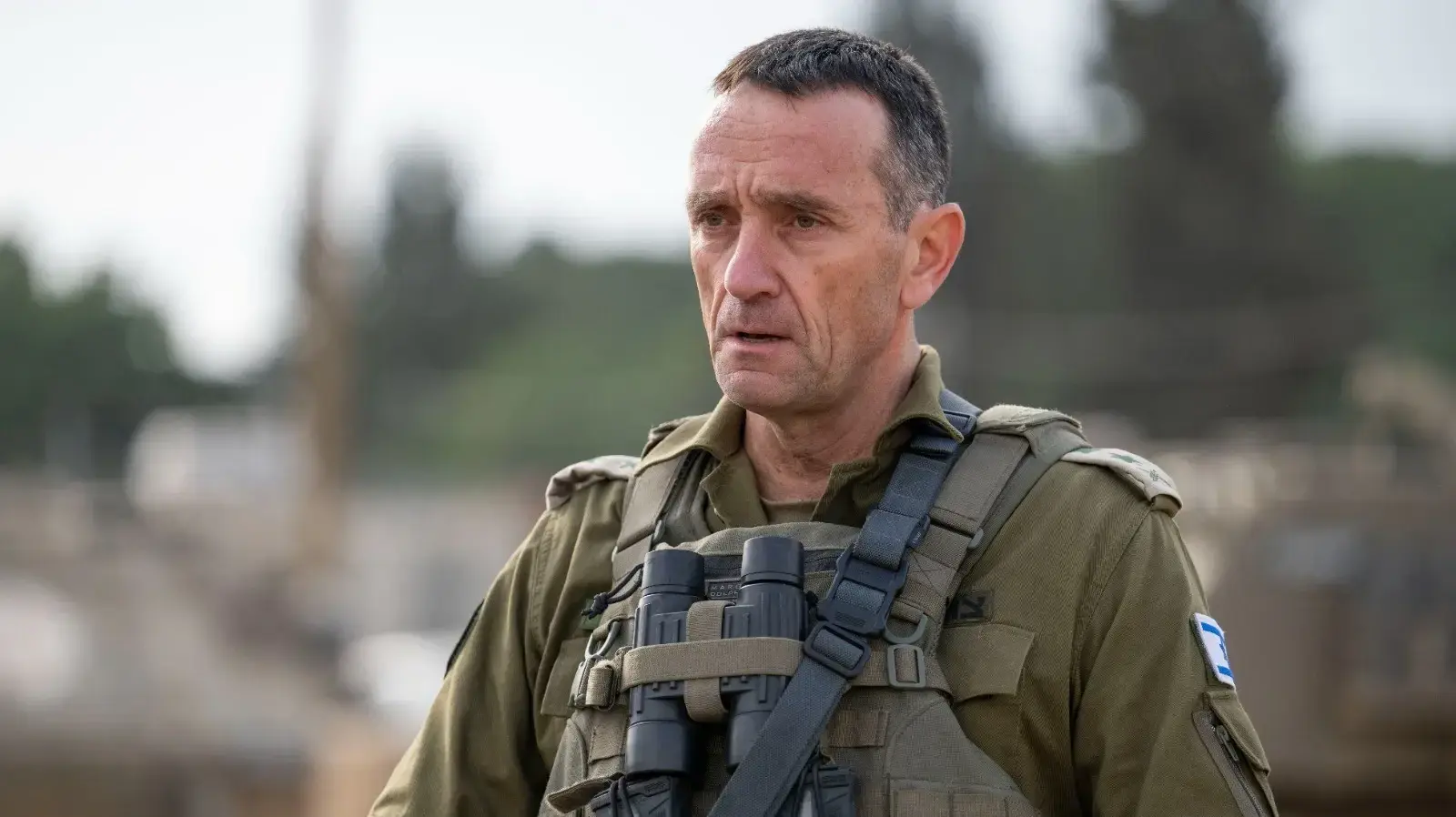 הרמטכ"ל מקיים תחקיר ראשוני בנקודה בה נפלו 21 לוחמי צה"ל ברצועת עזה. 23 בינואר 2024 