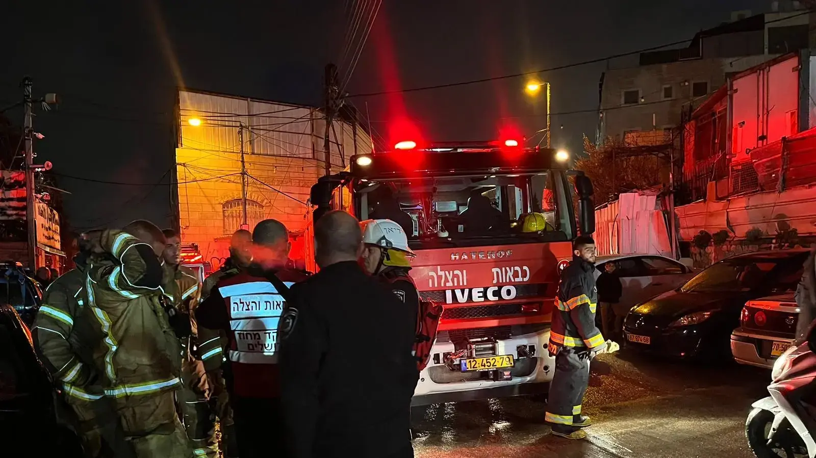 זירת השריפה בירושלים