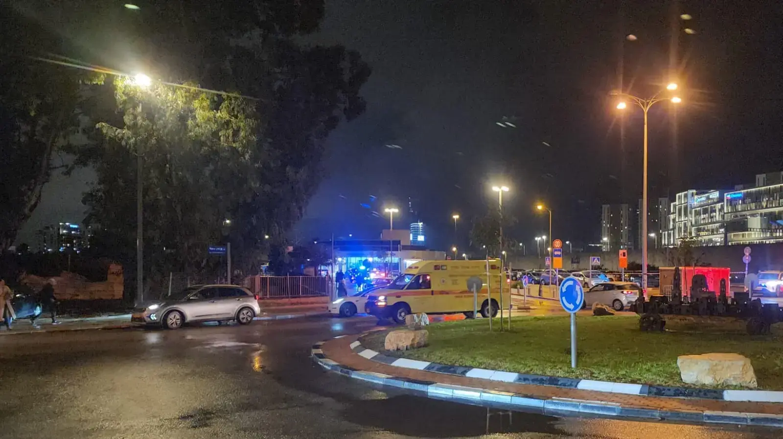 זירת הדקירה בהרצליה, 24 בינואר 2024 זירת הדקירה בהרצליה, 24 בינואר 2024