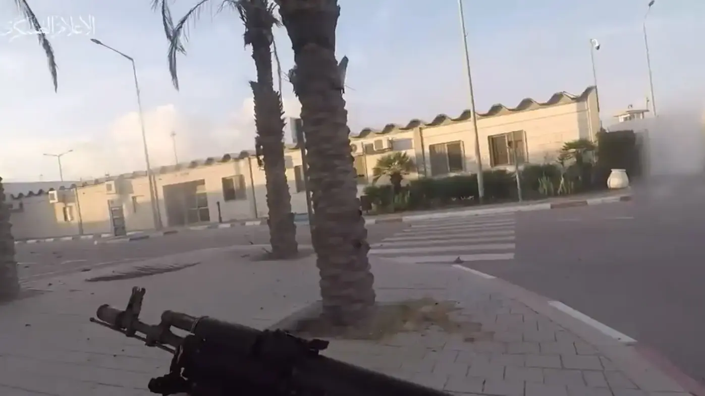 פריצת מחבלי חמאס לבסיס מפקדת התיאום והקישור בעזה פריצת מחבלי חמאס לבסיס מפקדת התיאום והקישור בעזה