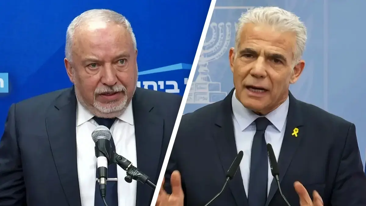 יאיר לפיד, אביגדור ליברמן יאיר לפיד, אביגדור ליברמן