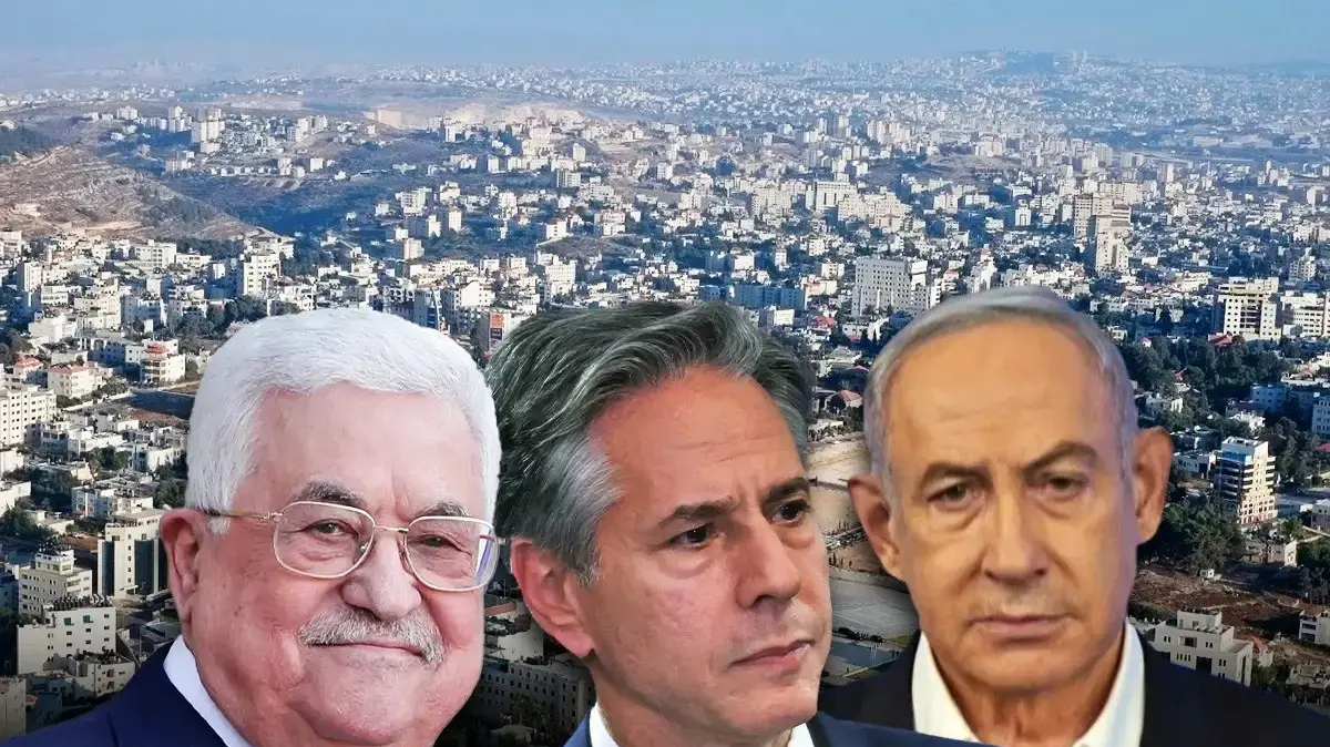 ראש ממשלת ישראל בנימין נתניהו | שר החוץ של ארה"ב אנתוני בלינקן | יו"ר הרשות הפלסטינית אבו מאזן ראש ממשלת ישראל בנימין נתניהו | שר החוץ של ארה"ב אנתוני בלינקן | יו"ר הרשות הפלסטינית אבו מאזן