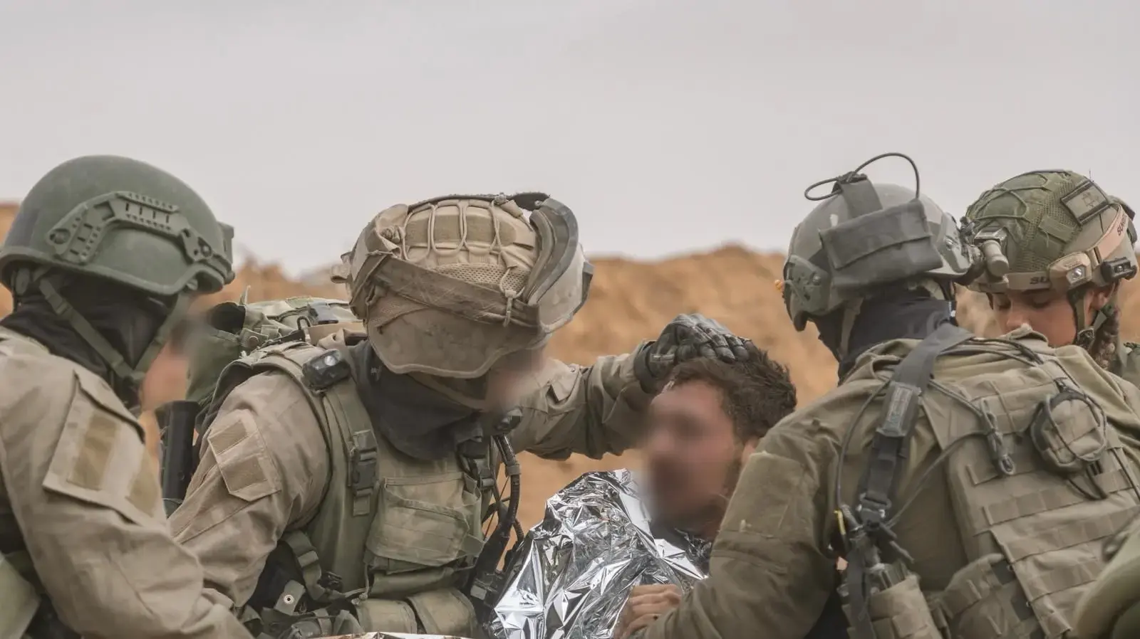 חילוץ לוחמים תחת אש מהאוויר ומהקרקע בתנאי שטח מורכבים, רצועת עזה. 31 בינואר 2024 