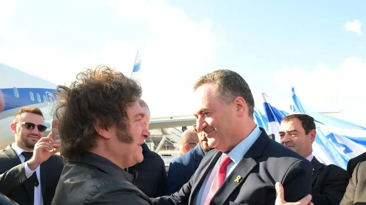 ישראל כץ מברך את נשיא ארגנטינה חאבייר מיליי ישראל כץ מברך את נשיא ארגנטינה חאבייר מיליי