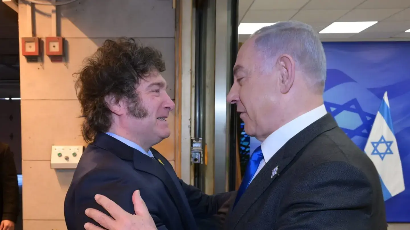 נתניהו נפגש עם נשיא ארגנטינה חאבייר מיליי, 7 בפברואר 2024 נתניהו נפגש עם נשיא ארגנטינה חאבייר מיליי, 7 בפברואר 2024