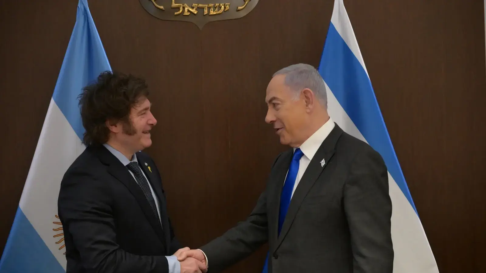 נתניהו נפגש עם נשיא ארגנטינה חאבייר מיליי, 7 בפברואר 2024