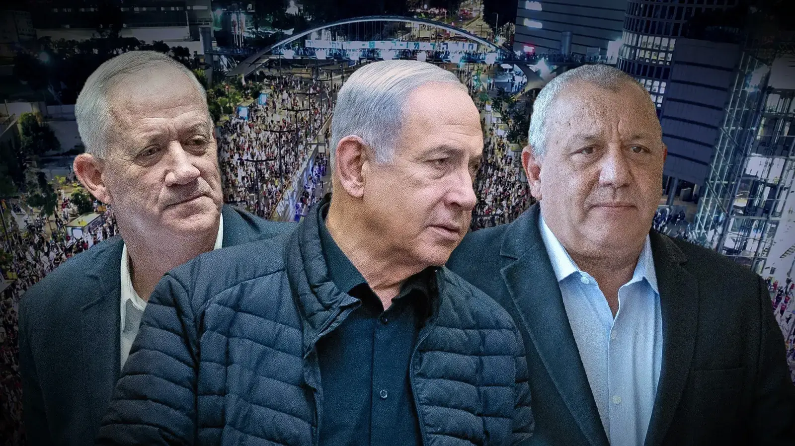 גדי איזנקוט, בנימין נתניהו, בני גנץ גדי איזנקוט, בנימין נתניהו, בני גנץ