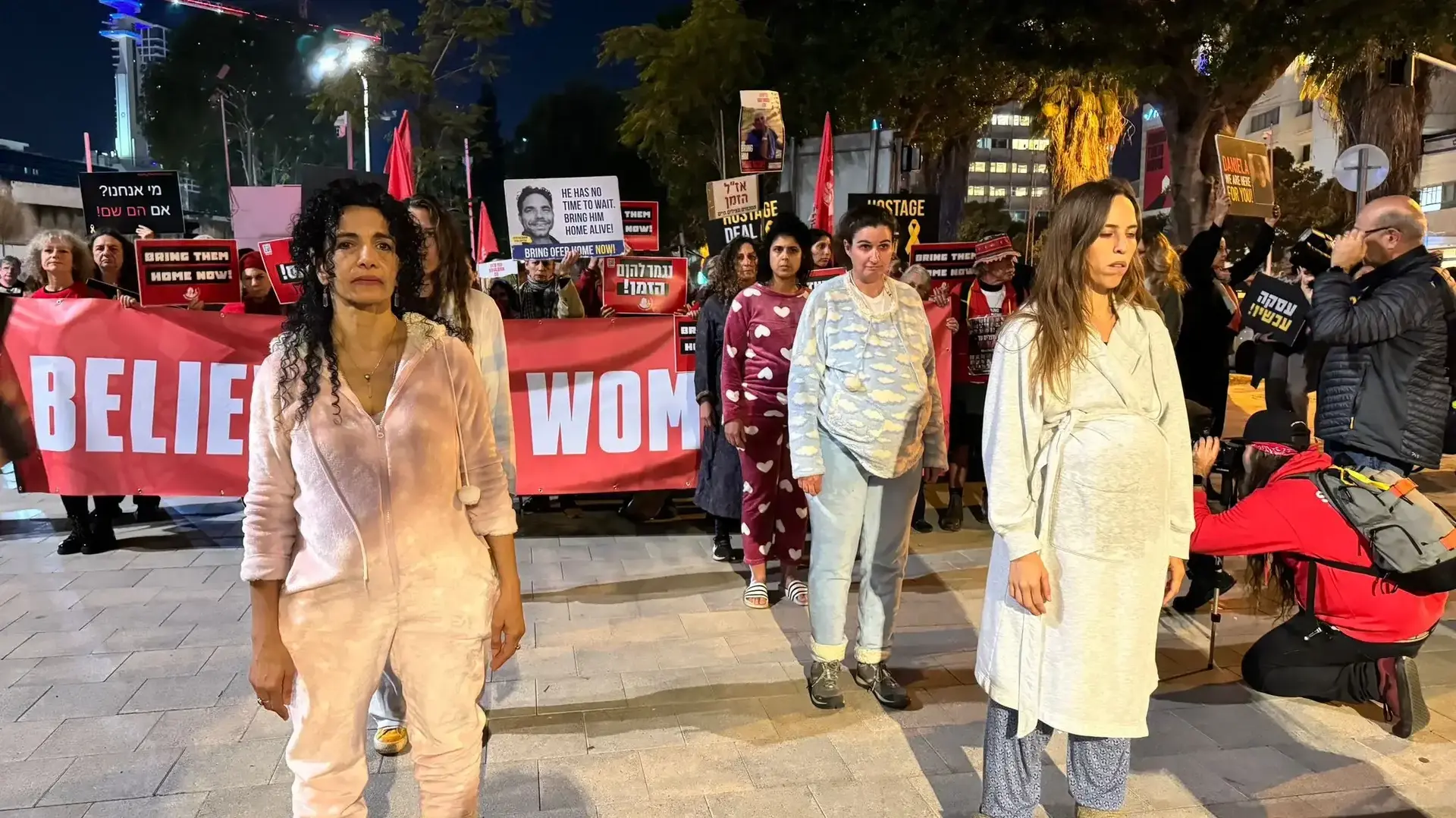 מיצג מחאה של תנועת 'בונות אלטרנטיבה', 8 בפברואר 2024 מיצג מחאה של תנועת 'בונות אלטרנטיבה', 8 בפברואר 2024