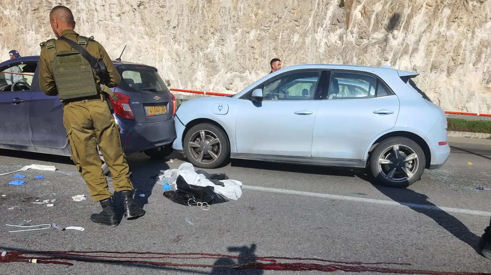 זירת פיגוע ירי, מעלה אדומים, 22 בפברואר 2024 זירת פיגוע ירי, מעלה אדומים, 22 בפברואר 2024