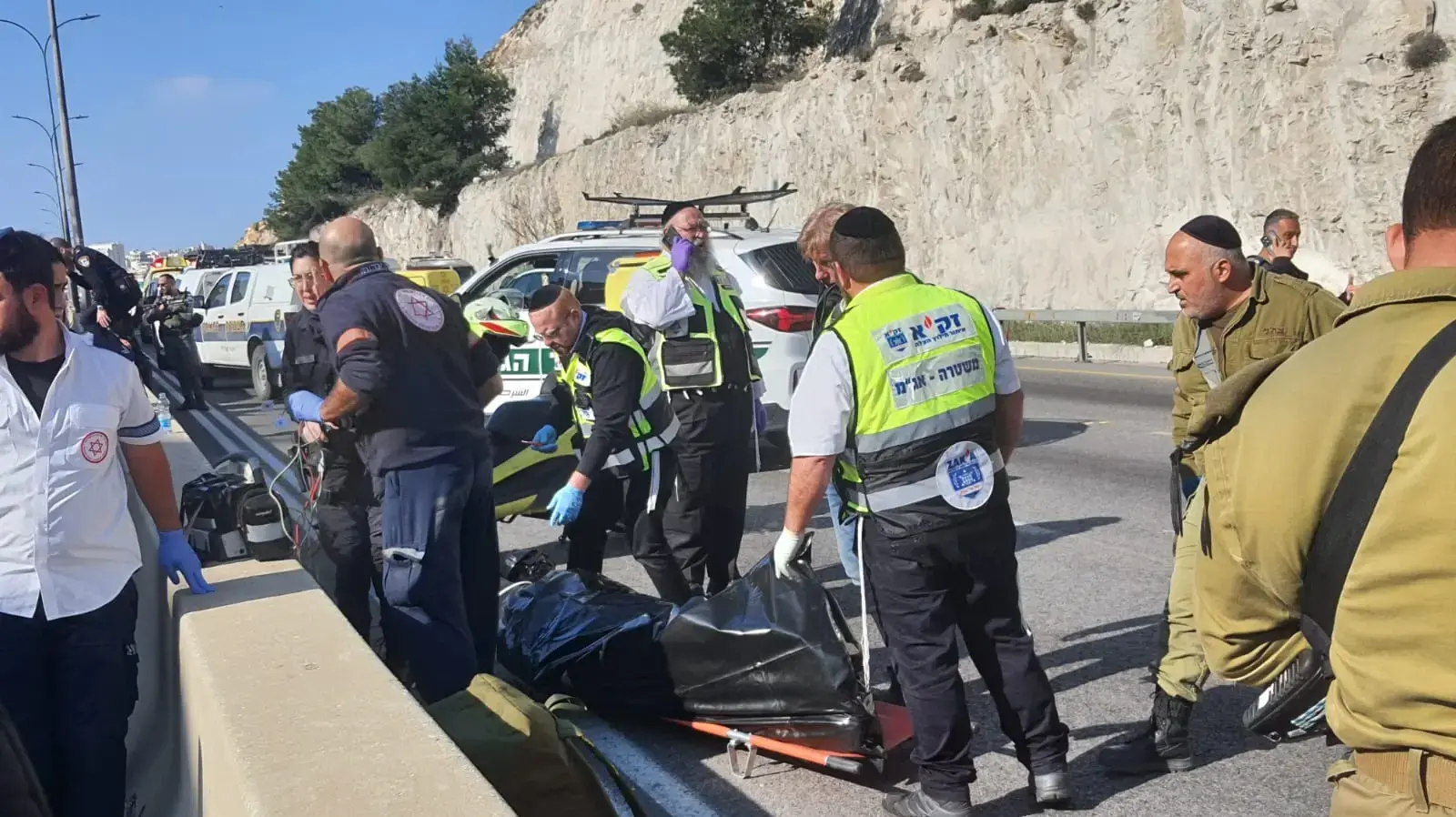 זירת פיגוע ירי, מעלה אדומים, 22 בפברואר 2024 זירת פיגוע ירי, מעלה אדומים, 22 בפברואר 2024