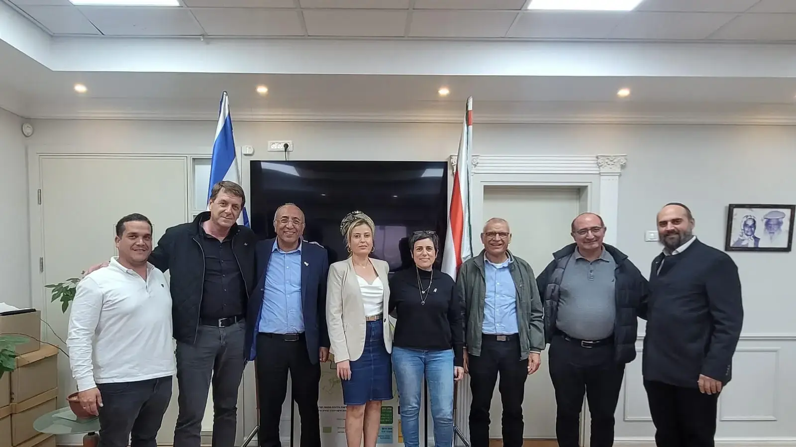 נציגי קיבוץ ארז וסעד נפגשו עם נציגי קרית גת לקדם את הקליטה לעיר, 22 בפברואר 2024