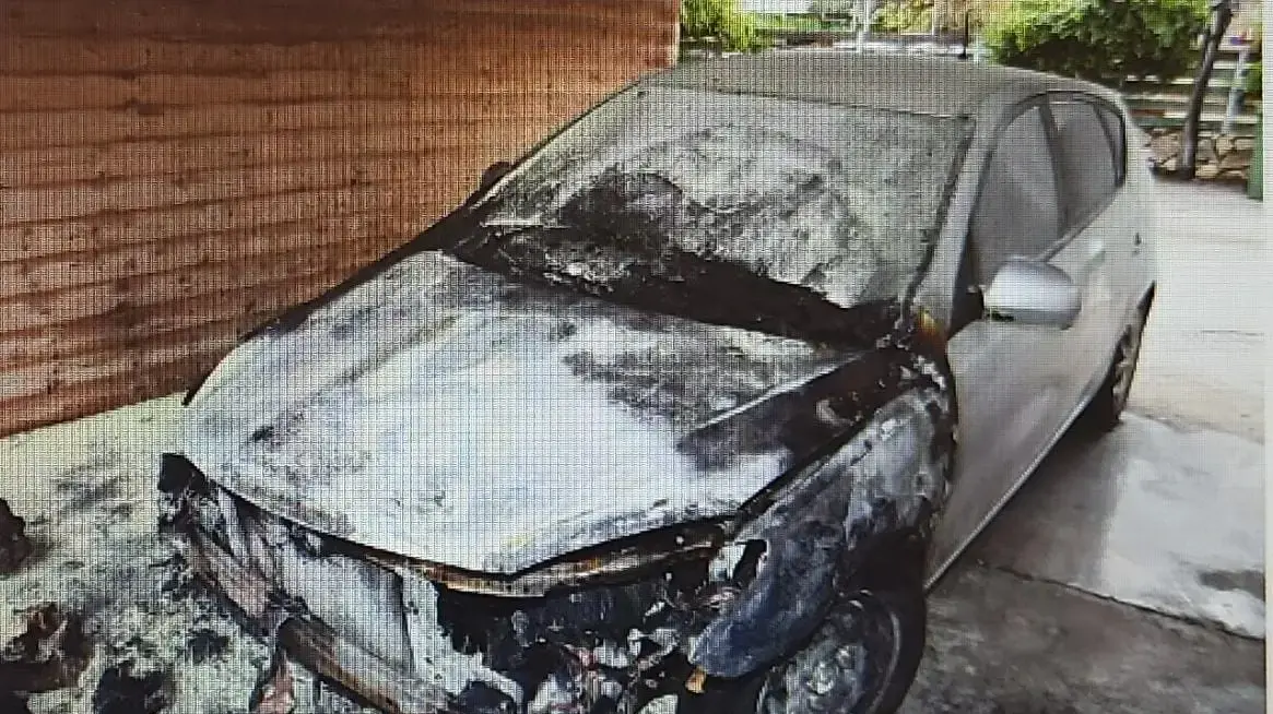 הרכב שהוצת בסכנין הרכב שהוצת בסכנין