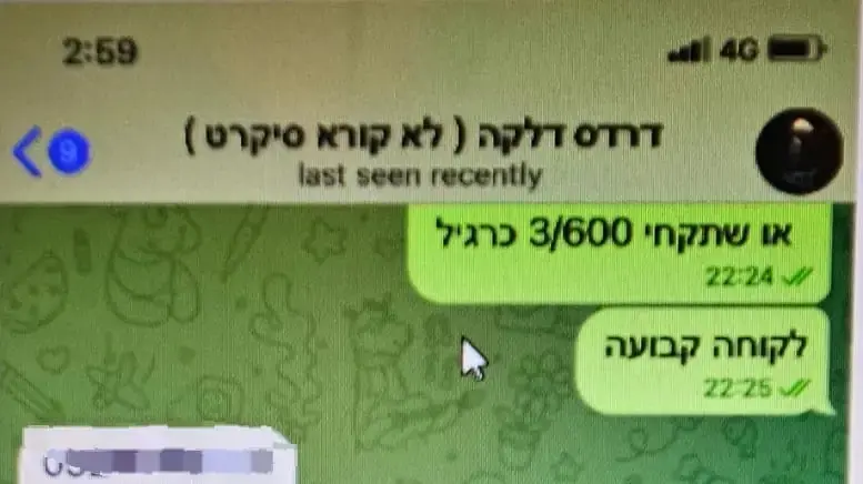 תיעוד הזמנת הסמים, 23 בפברואר 2024 תיעוד הזמנת הסמים, 23 בפברואר 2024