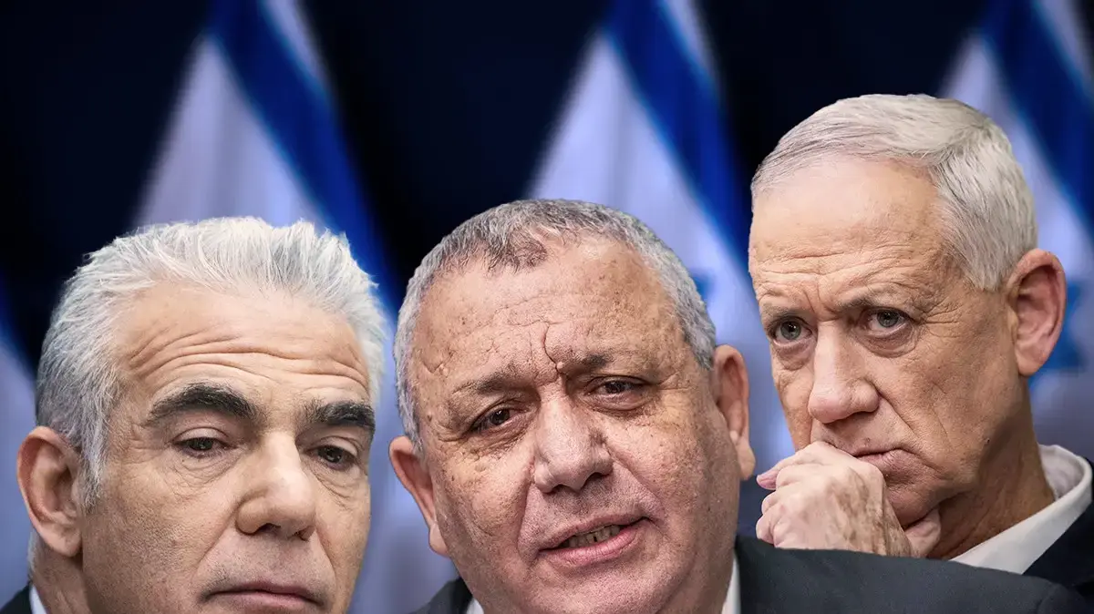 בני גנץ, גדי איזנקוט, יאיר לפיד בני גנץ, גדי איזנקוט, יאיר לפיד