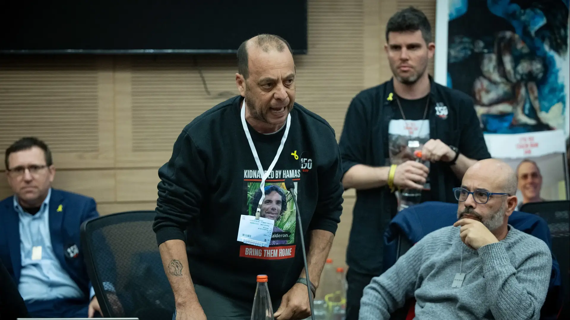 ד"ר חגי לוין, גיל דיקמן,חן אביגדורי ובני משפחות חטופים בדיון ועדת הבריאות של הכנסת, 4 במרץ 2024 ד"ר חגי לוין, גיל דיקמן,חן אביגדורי ובני משפחות חטופים בדיון ועדת הבריאות של הכנסת, 4 במרץ 2024