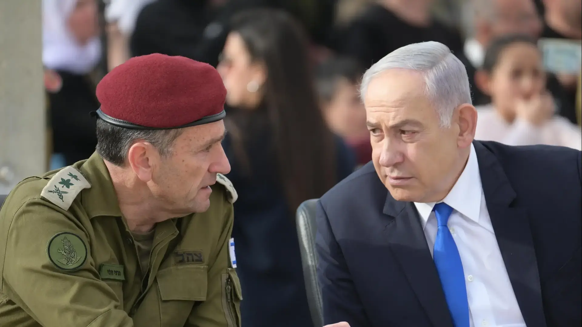 ראש הממשלה בנימין נתניהו והרמטכ"ל הרצי הלוי בטקס סיום קורס קצינים. 07.03.2024 ראש הממשלה בנימין נתניהו והרמטכ"ל הרצי הלוי בטקס סיום קורס קצינים. 07.03.2024