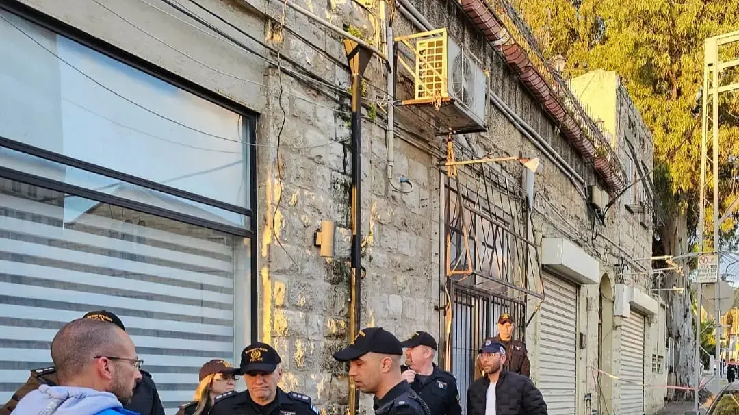 מפקד מרחב כרמל נצמ אלי מגן במרכז התמונה, 9 במרץ 2024 מפקד מרחב כרמל נצמ אלי מגן במרכז התמונה, 9 במרץ 2024