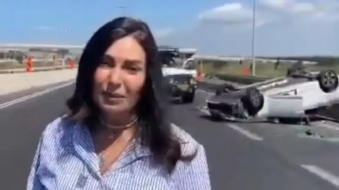 מירי רגב שרת התחבורה בזירת תאונת דרכים מירי רגב שרת התחבורה בזירת תאונת דרכים